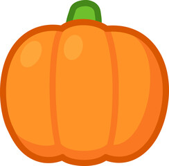 Sticker - Cartoon hand drawn pumpkin icon