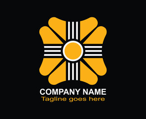 Fototapete - Creative Business  Logo. CMYK color mode. Editable Color. Free font used. Vector EPS file.
