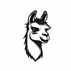 Canvas Print - Llama Logo Illustration