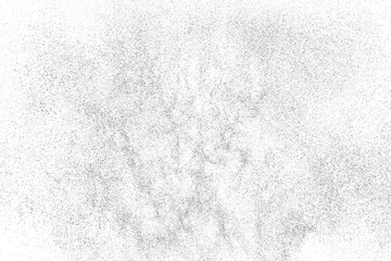 Poster - Distressed black texture. Dark grainy texture on white background. Dust overlay textured. Grain noise particles. Rusted white effect. Grunge design elements. Vector illustration, EPS 10.