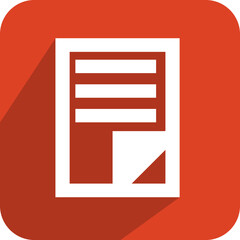 Aufkleber - Vector data icon on red button