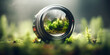 © sticker2you - View of the trees through a photographic lens. Environment concept.