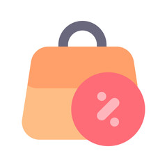 Poster - hand bag flat icon