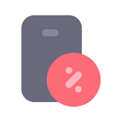 Sticker - smartphone flat icon