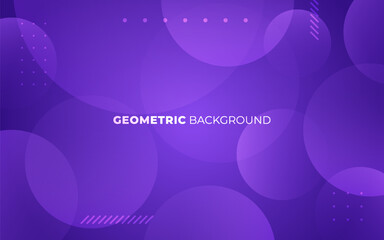 Poster - abstract modern purple circle gradient geometric shape background