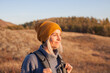 © Tatyana Gladskih - Middle Aged Woman Hiking and going Camping in nature