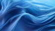 abstract blue smooth wave cloth background for graphic design decoration. generative AI