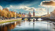 Dublin city Beautiful Panorama view