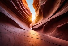 Antelope Canyon In Arizona - Background Travel Concept