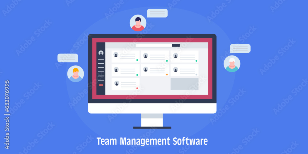 Project management tool team collaboration software. digital workflow ...