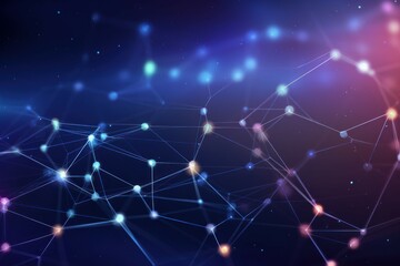 Poster - Structural connection information dots. Generate Ai