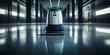 © XaMaps - Innovative floor cleaning robot in action within sleek, modern commercial space - symbolizing progress and high-tech cleanliness solutions.