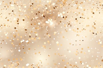 Seamless pattern with golden glitter, sequins. Applicable for wrapping paper, print. Background with shiny sparkles, particles. Repeatable texture. Celebration, festive, event. Generative AI.