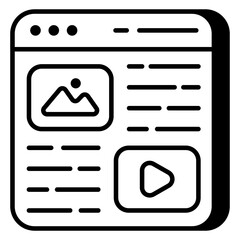        A creative design vector of website design 