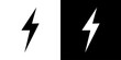 Lightning bolt for web design. Vector icon illustration. Thunder logo symbol.