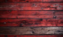 Dark Red Wooden Plank Background, Wallpaper. Old Grunge Dark Textured Wooden