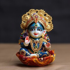 Happy Krishna Janmashtami, laddu gopal, Generative ai.