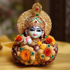 Happy Krishna Janmashtami, laddu gopal, Generative ai.