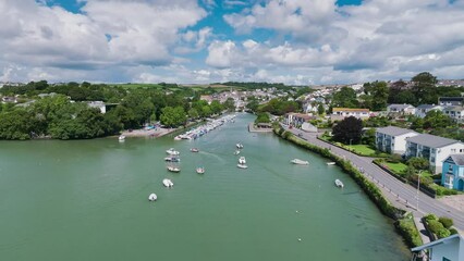 Wall Mural - Kingsbridge Estuary from a drone, Kingsbridge, Devon, England, UK