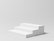 © MP - Product display. Display plinths. Stand. White color. 3d illustration.