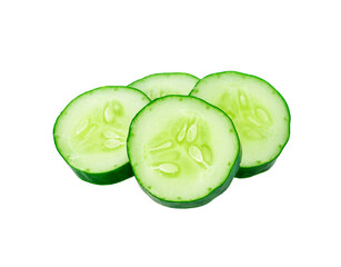 Wall Mural - cucumber sliced transparent png