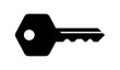 Simple key vector illustration icon
