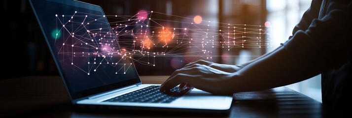 Businessman Working on laptop, Data Analytics, 
