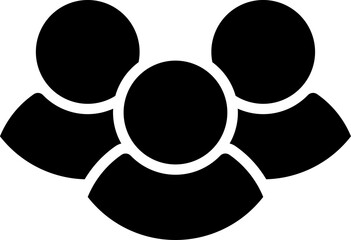 Poster - Generic Anonymous Social Media Web User Account Group Team Profile Avatar Symbol Icon Set. Vector Image.