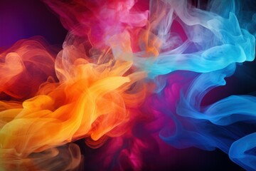 Poster - Whimsical abstract colorful liquid water. Generate Ai