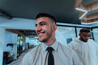 © .shock - A group of young business professionals stands together, taking a well-deserved break from their busy workday, showcasing camaraderie, teamwork, and a moment of relaxation in their dynamic workplace