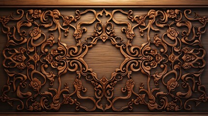 Wall Mural - Oriental wooden texture background.