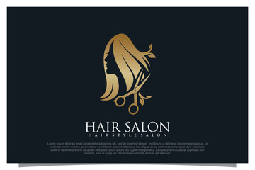 Wall Mural - Haircut logo design element vector for your business