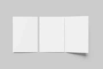 Wall Mural - A5 Trifold Brochure Blank Mockup 