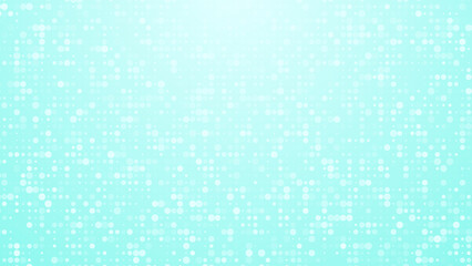 Poster - Dots halftone white blue and green color pattern gradient texture background.