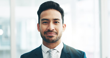 Aufkleber - happy, professional and face of business man in office for lawyer, corporate and advocate. pride, sm
