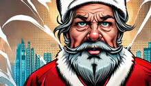 Comic Book Style Alternative Bad Santa