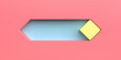 Rhombus shaped slider toggle switch interface button