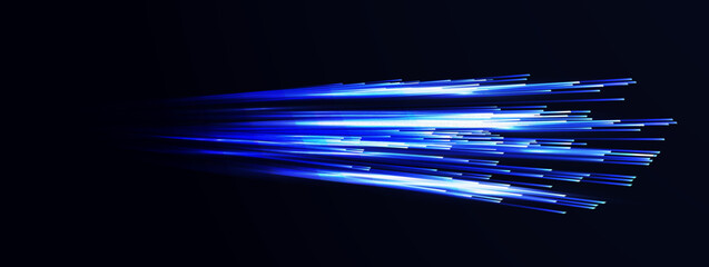 Wall Mural - horizontal radiant lines, internet technology speed sense vector background