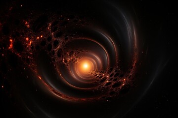 Poster - The mysterious allure of black holes .