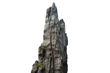 Poster - mountain rock isolated on white background.