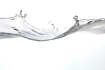 Poster - splash of water isolated on white background.