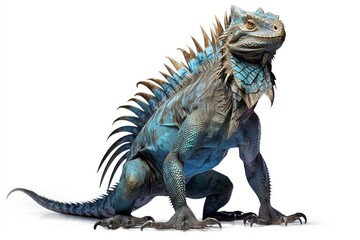 Poster - dinosaur head isolated on white background.
