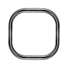 cute doodle frame shape design