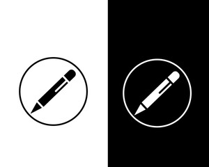 Poster - Pencil icon flat style design illustration