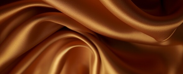 Luxury fabric abstract brown background or fluid waves of grunge silk texture velvet satin or luxury. generative ai