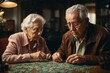 © Snow - Photo of senior people putting together a puzzle, prevention of health disorders