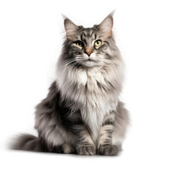  Norwegian Forest Cat , Isolated On Transparent, PNG, HD