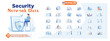 © Alwie99d - Security network data concept illustration, collection of male and female business people scenes in the security network data scene. mega set flat vector modern illustration