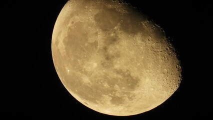 Wall Mural - moon - gold - closeup -