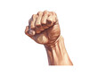 A hand in a fist icon. Vector illustration design.